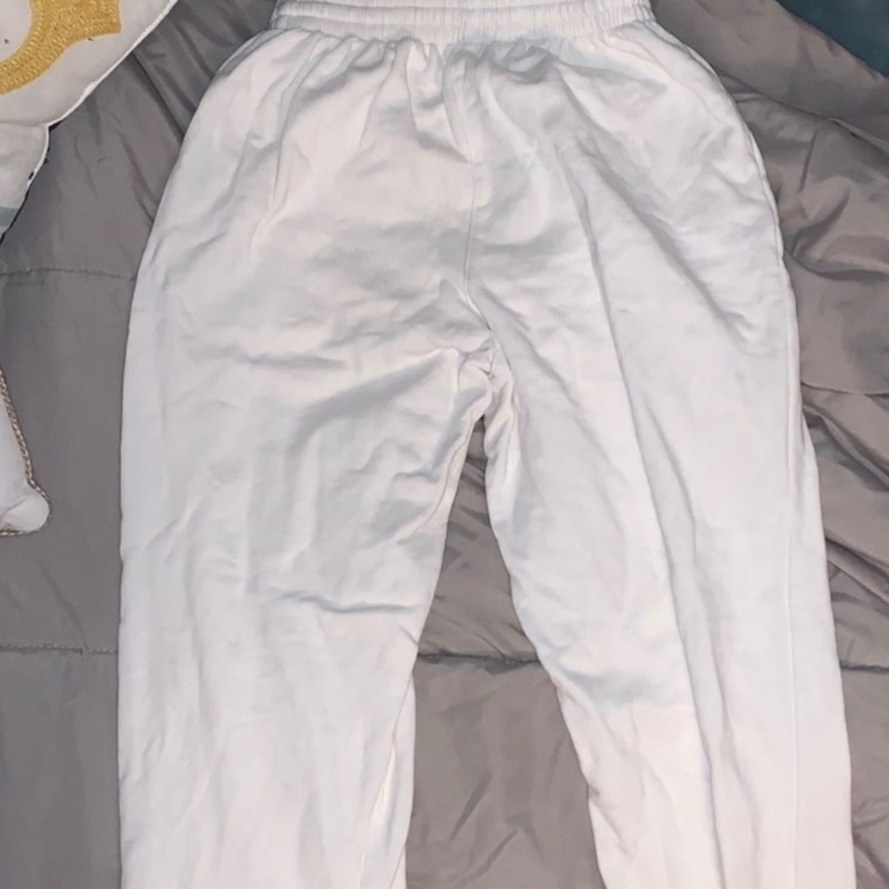 rare white usa brandy melville rosa sweatpants